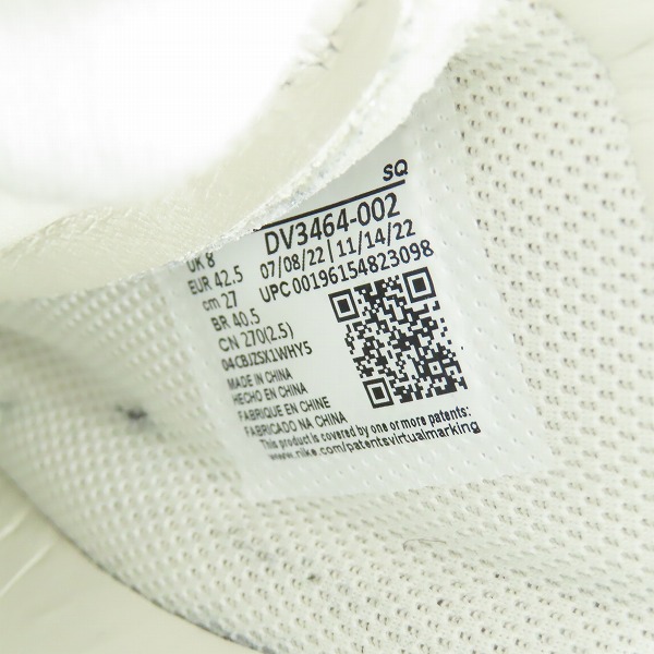 実際に弊社で買取させて頂いたNIKE×AMBUSH/ナイキ×アンブッシュ AIR FORCE 1 LOW SP エアフォース1 DV3464-002/27.0の画像 5枚目