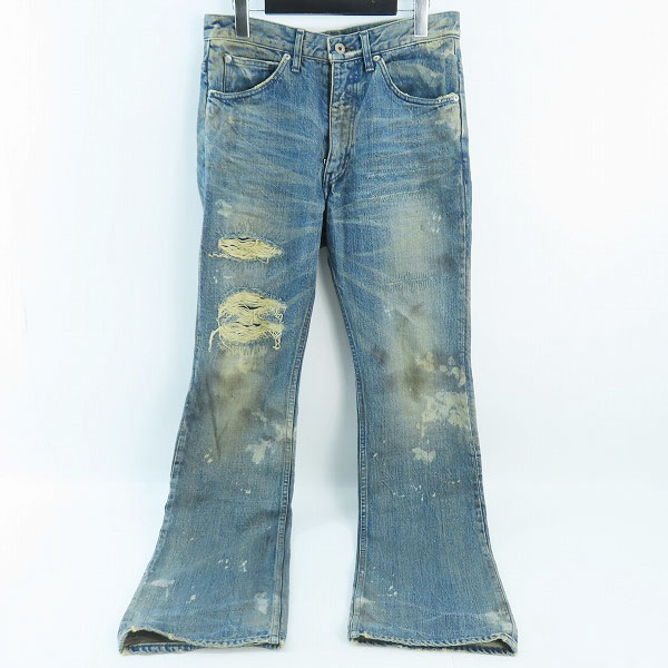 実際に弊社で買取させて頂いたISAMU KATAYAMA BACKLASH/バックラッシュ クラッシュデニムブーツカット 1308-03 M 