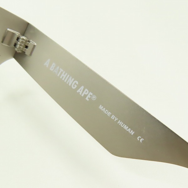 実際に弊社で買取させて頂いたA BATHING APE/アベイシングエイプ メガネフレーム/アイウェア BA13007の画像 5枚目