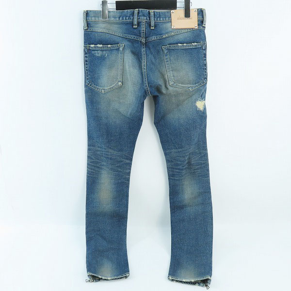 実際に弊社で買取させて頂いたISAMU KATAYAMA BACKLASH/バックラッシュ AULD TRIANGLE クラッシュスキニーデニム 1483-11C Lの画像 1枚目