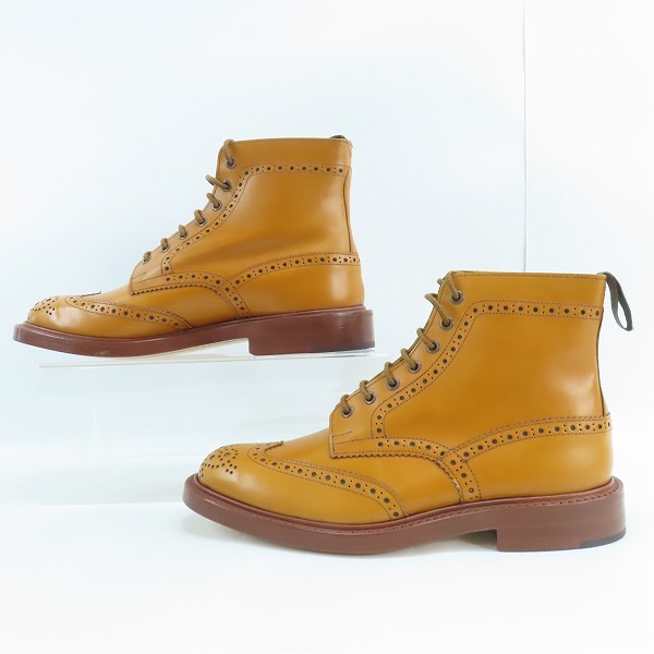 実際に弊社で買取させて頂いたTrickers/トリッカーズ MOLTON/モールトン カントリーブーツ ウイングチップ シューズ M2508/9の画像 3枚目
