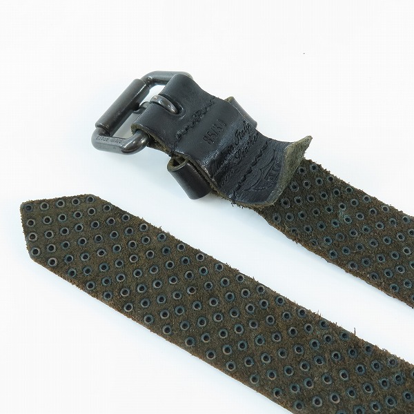 実際に弊社で買取させて頂いたHTC/エイチティーシー スタッズ フラット ベルト 11SHTCI042 85/34の画像 2枚目