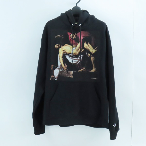 実際に弊社で買取させて頂いたChampion×PYREX VISION/チャンピオン×パイレックス ビジョン フーディ プリントパーカー/L