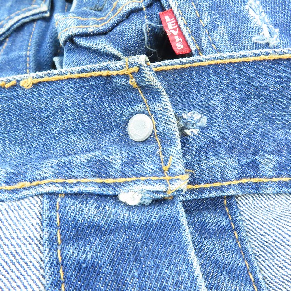 実際に弊社で買取させて頂いたLEVI'S/リーバイス ヴィンテージ 70505 ビッグE 不均等V 刻印526 デニムジャケットの画像 8枚目