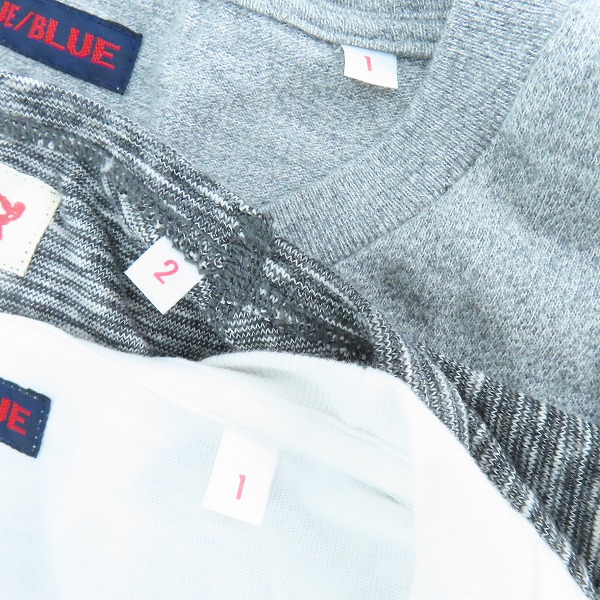 実際に弊社で買取させて頂いたBLUE BLUE/ブルーブルー H.R.MARKET/ハリウッドランチマーケット 長袖Tシャツ 3点セットの画像 3枚目