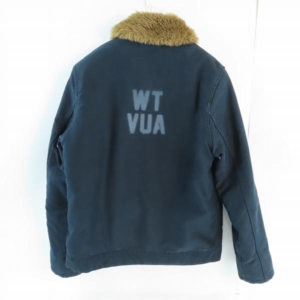 実際に弊社で買取させて頂いたWTAPS/ダブルタップス 14AW N-1 JACKET エヌワン デッキ ジャケット ネイビー 142GWDT-JKM02/2の画像 1枚目