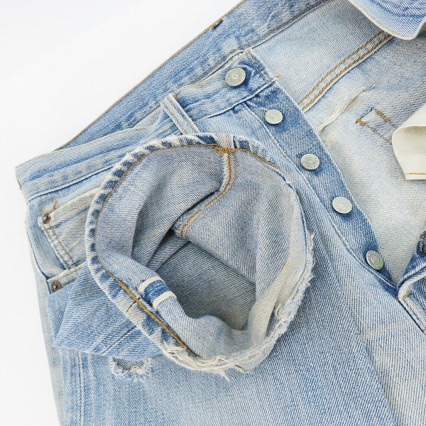 実際に弊社で買取させて頂いた【難あり】Levi's/リーバイス 501 ヴィンテージ 刻印6  ボタンフライ デニムパンツ/35の画像 4枚目