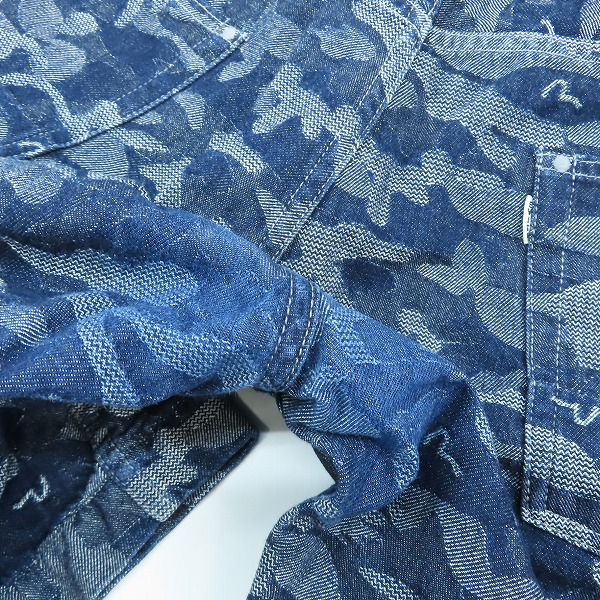 実際に弊社で買取させて頂いたEVISU/エヴィス Lot.7550 総柄 ショート デニムパンツ 42の画像 6枚目