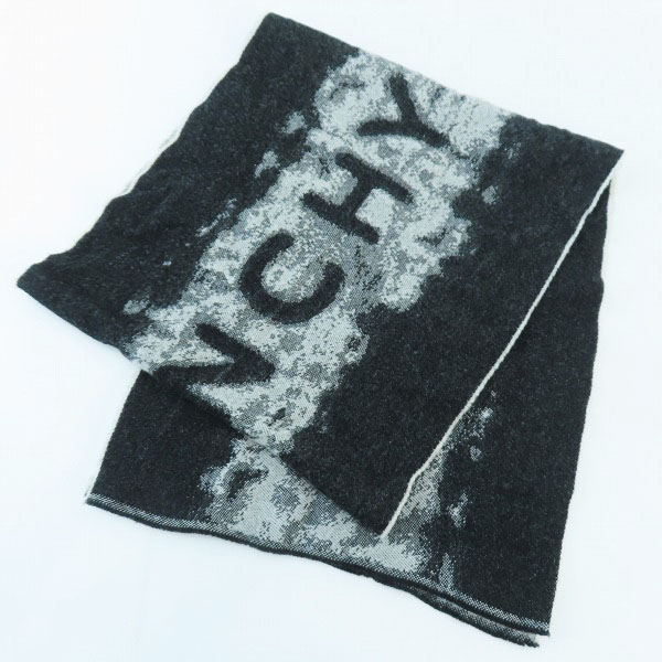 実際に弊社で買取させて頂いた【JPタグ】GIVENCHY/ジバンシィ ジバンシー ウール  100％ ロゴマフラー