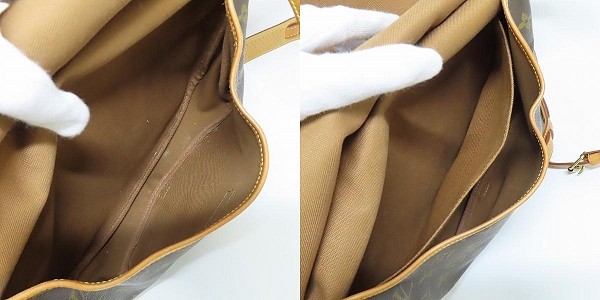 実際に弊社で買取させて頂いたLOUIS VUITTON/ルイ ヴィトン ソミュール30 ショルダーバッグ モノグラム Ｍ42256の画像 4枚目
