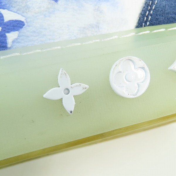 実際に弊社で買取させて頂いたLOUIS VUITTON/ルイヴィトン LVオリライン レザー モノグラム スニーカー  ホワイト×ネイビー FA0211/8の画像 7枚目