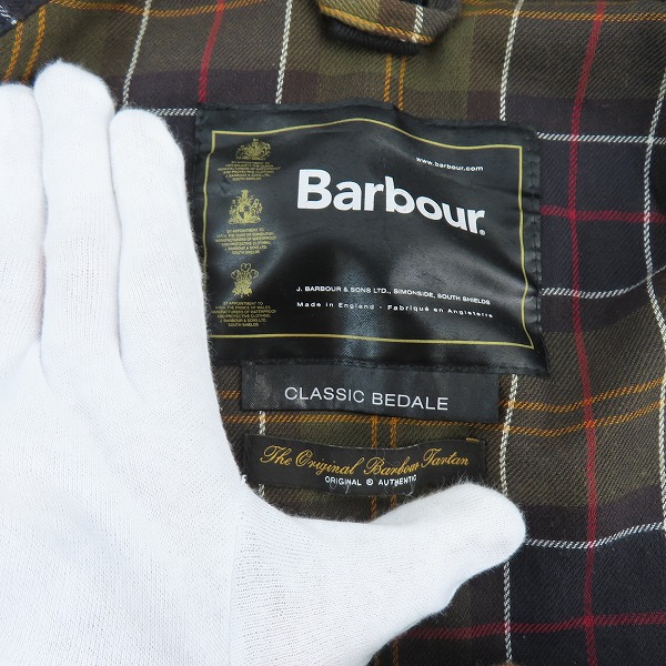 実際に弊社で買取させて頂いたBarbour/バブアー BEDALE/ビデイル オイルドジャケット 1402196/36の画像 2枚目