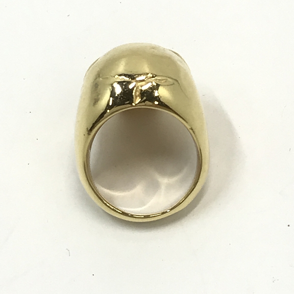 実際に弊社で買取させて頂いたmastermind JAPAN/マスターマインドジャパン ゴールドメッキ スカル リング 10号の画像 5枚目