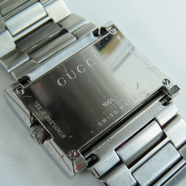 実際に弊社で買取させて頂いたGUCCI/グッチ クオーツ 腕時計 100L【動作未確認】の画像 4枚目