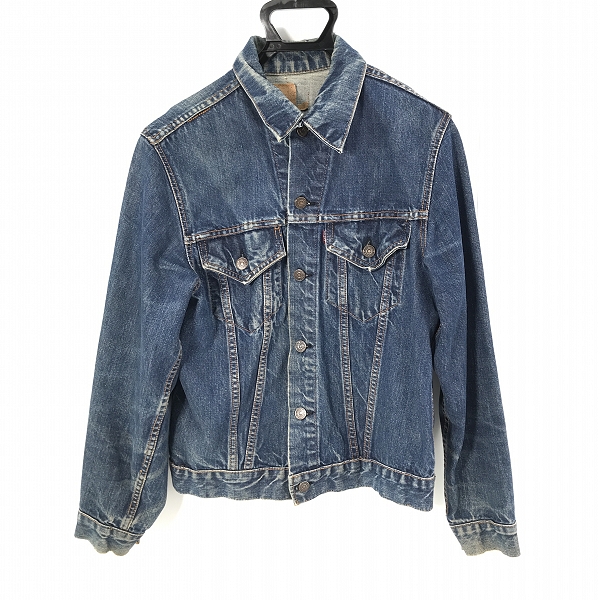 実際に弊社で買取させて頂いたLEVIS/リーバイス ビンテージ デニムジャケット ボタン裏刻印525 ビッグE