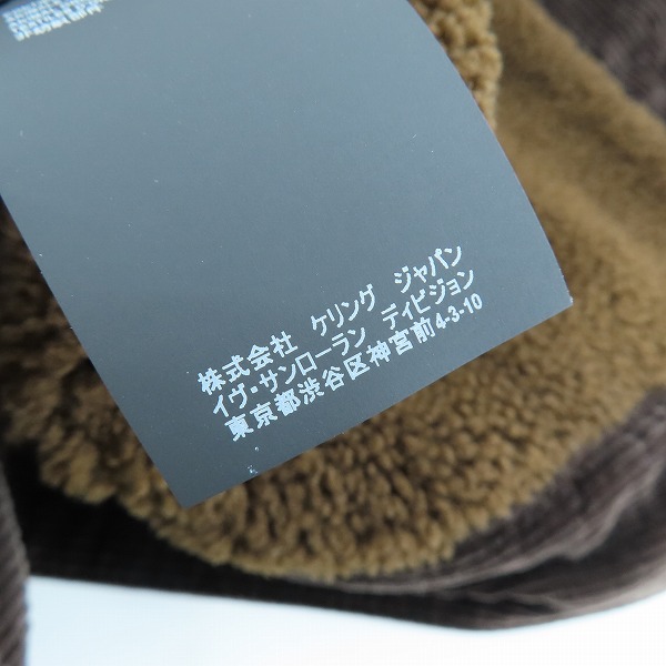 実際に弊社で買取させて頂いた 【JPタグ】Saint Laurent/サンローラン 裏地羊毛皮/ムートン コーデュロイジャケット 527408 YZ825 2002/XLの画像 5枚目