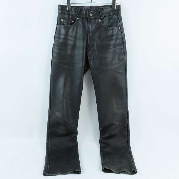 実際に弊社で買取させて頂いたSchott/ショット レザー パンツ 牛革 ブラック/29
