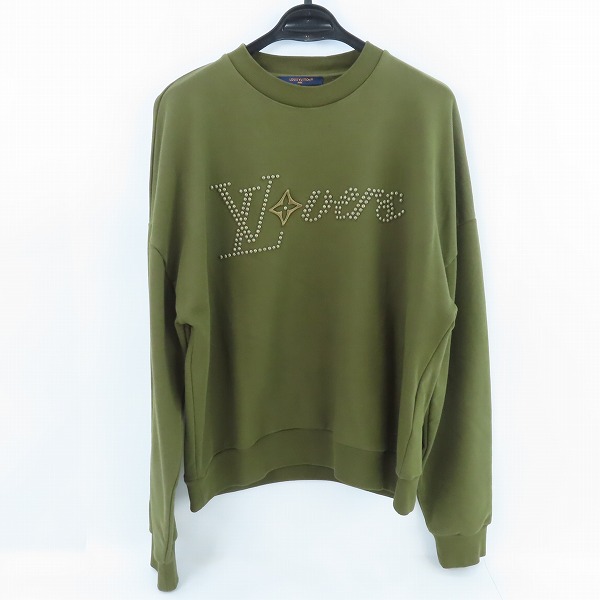実際に弊社で買取させて頂いた【JPタグ】LOUIS VUITTON/ルイヴィトン 24SS コットン シグネチャー スタッズ クルーネックスウェット RM241 FWC HQY88W/S