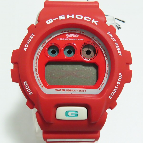 実際に弊社で買取させて頂いたG-SHOCK×MEDICOM TOY/Gショック×メディコムトイ ウルトラセブン誕生40周年 DW-6900BUL7-9JF【動作未確認】の画像 1枚目