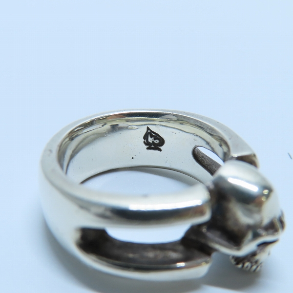 実際に弊社で買取させて頂いたTHIRTEEN DESIGNS/サーティーンデザインズ スカル リング KR-11/18.5-19号の画像 6枚目