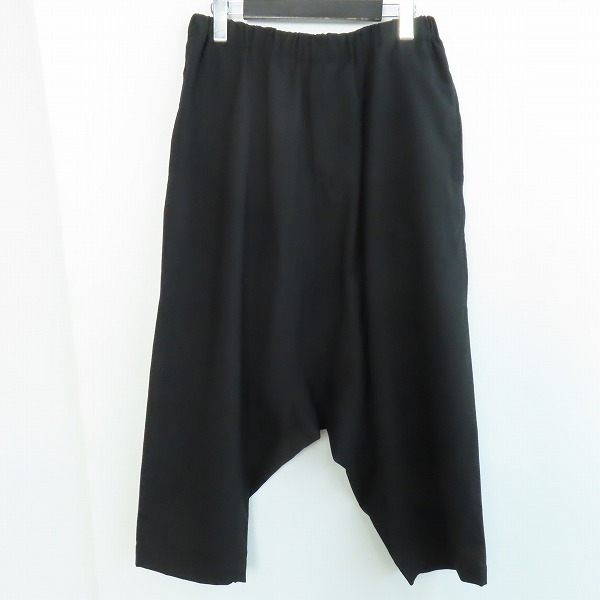 実際に弊社で買取させて頂いたBLACK COMME des GARCONS/ブラックコムデギャルソン ウール サルエルパンツ 1G-P019 AD2020/M
