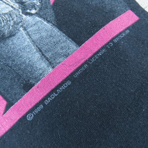 実際に弊社で買取させて頂いたBADLANDS/バッドランズ 80s ヴィンテージ Tシャツ/バンT/Lの画像 4枚目