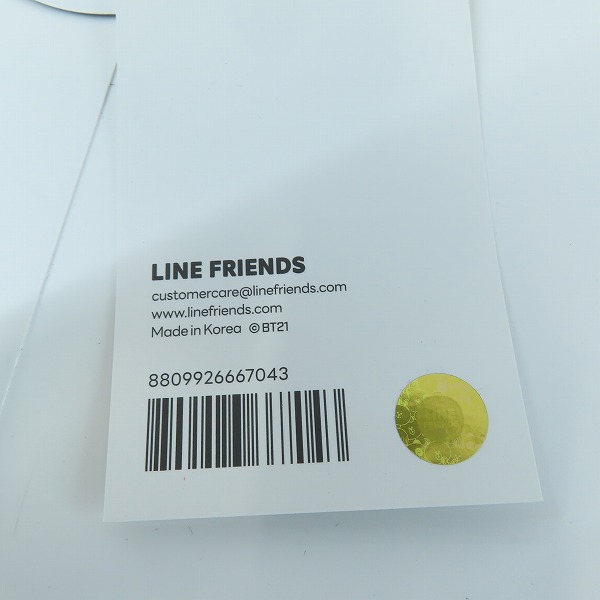 実際に弊社で買取させて頂いた(1)【未使用】FRAGMENT DESIGN フラグメントデザイン ×BT21 BT21FRGMT CAP COOKY ブラック×ブラウンの画像 7枚目