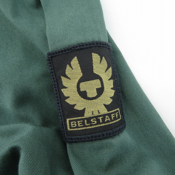 実際に弊社で買取させて頂いたBelstaff/ベルスタッフ 胸ポケット 長袖シャツ グリーン/Mの画像 6枚目