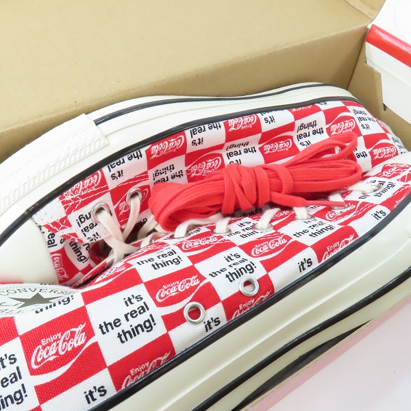 実際に弊社で買取させて頂いたCONVERSE/コンバース ALL STAR US Coca-Cola CK HI/オールスター コカ・コーラ スニーカー 1SE026 27.5の画像 7枚目
