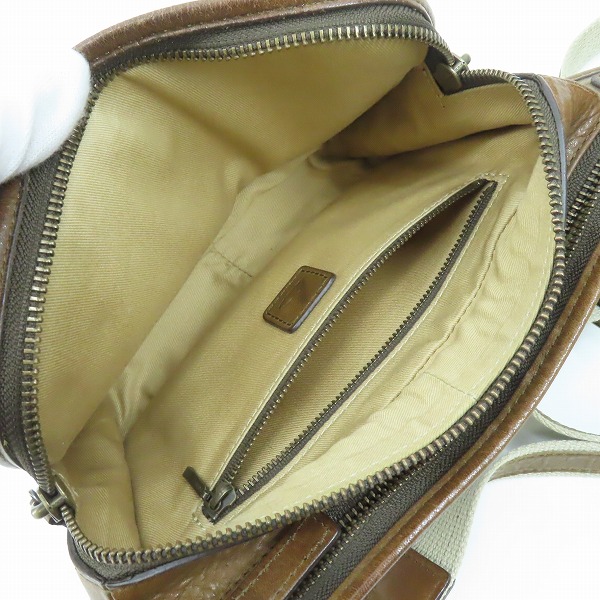 実際に弊社で買取させて頂いた土屋鞄製造所/ツチヤカバン ワンマイルボディーバッグ ショルダーバッグ GT1024OLの画像 4枚目