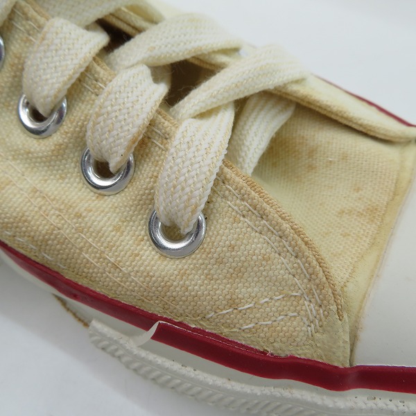 実際に弊社で買取させて頂いたCONVERSE/コンバース 80s ALL STAR/オールスター ローカット ホワイト/7の画像 6枚目