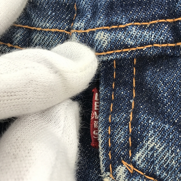 実際に弊社で買取させて頂いたLEVIS/リーバイス ビンテージ デニムジャケット ボタン裏刻印525 ビッグEの画像 3枚目