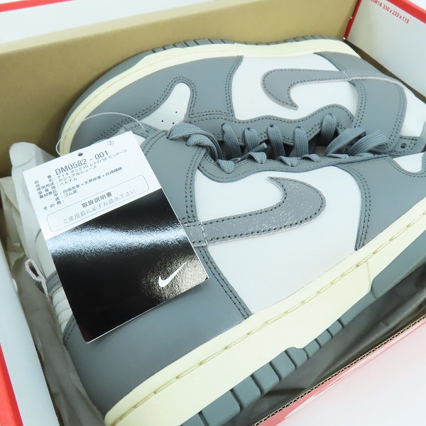 実際に弊社で買取させて頂いた【未使用】NIKE/ナイキ DUNK HI RETRO SE VNTG/ダンク ハイ レトロ スペシャルエディション ヴィンテージ DM0582-001/25.5の画像 8枚目