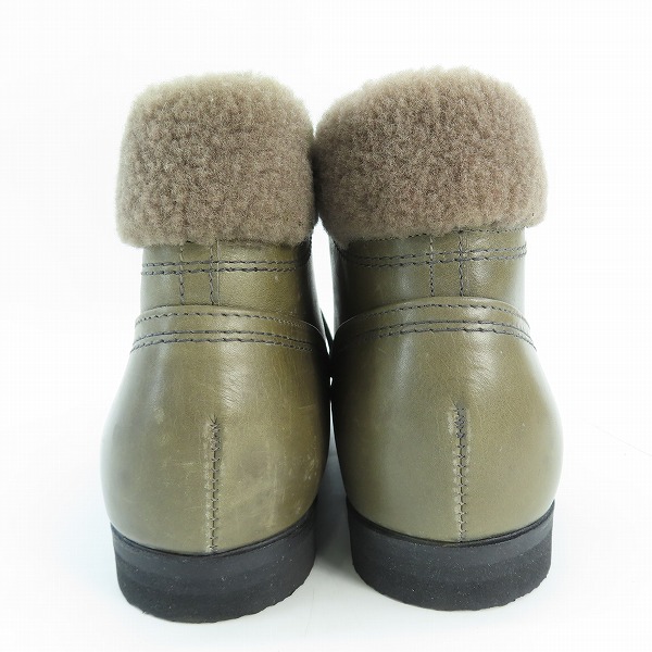 実際に弊社で買取させて頂いたDIRK BIKKEMBERGS/ダークビッケンバーグ ブーツ/カーキ系 /41の画像 1枚目