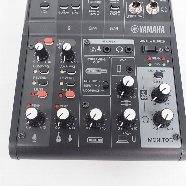 実際に弊社で買取させて頂いたYAMAHA/ヤマハ AG06 MK2 ウェブキャスティングミキサー アナログミキサー【通電確認済】の画像 3枚目