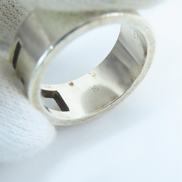 実際に弊社で買取させて頂いたGUCCI/グッチ ブランテッドG Gロゴ リング シルバー 925/13.5号-14号の画像 8枚目