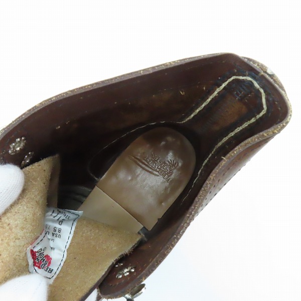 実際に弊社で買取させて頂いたRED WING/レッドウィング IRON RANGER/アイアン レンジャー 08111/8.5の画像 4枚目