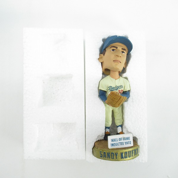 実際に弊社で買取させて頂いたロサンゼルス・ドジャース ドジャースタジアム 50周年  サンディー・コーファックス ボブルヘッドフィギュア/首振り人形の画像 8枚目
