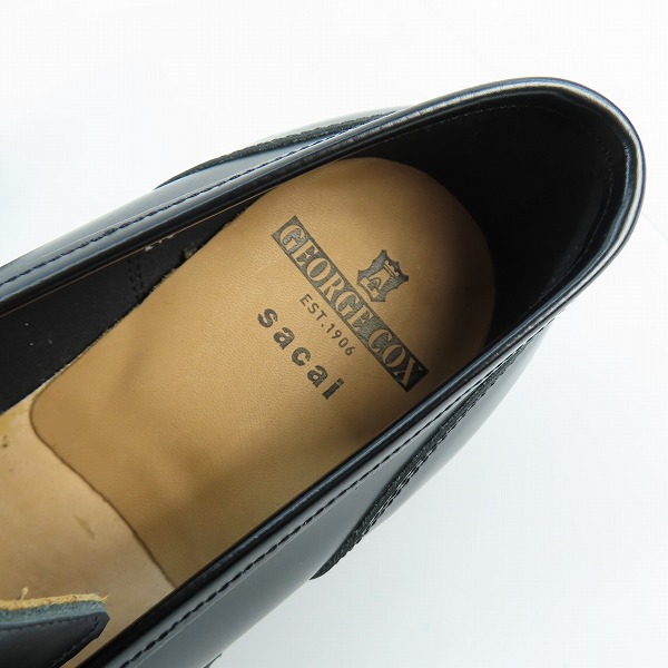 実際に弊社で買取させて頂いたSacai×George Cox/サカイ×ジョージコックス COIN LOAFER コインローファー 21-02649M/9の画像 4枚目