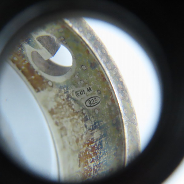 実際に弊社で買取させて頂いたGUCCI/グッチ Gロゴ シルバー925 リング/指輪/17号の画像 7枚目