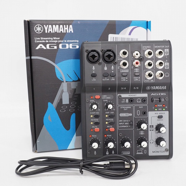 実際に弊社で買取させて頂いたYAMAHA/ヤマハ AG06 MK2 ウェブキャスティングミキサー アナログミキサー【通電確認済】