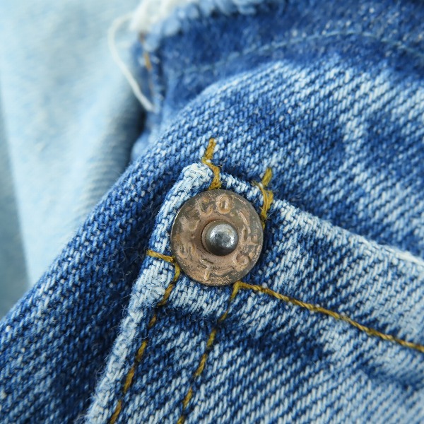 実際に弊社で買取させて頂いたBURBERRY BLACK LABEL/バーバリーブラックレーベル LEVI'S/リーバイス パッチワーク　デニムジャケット BMP84-242-26/Mの画像 6枚目