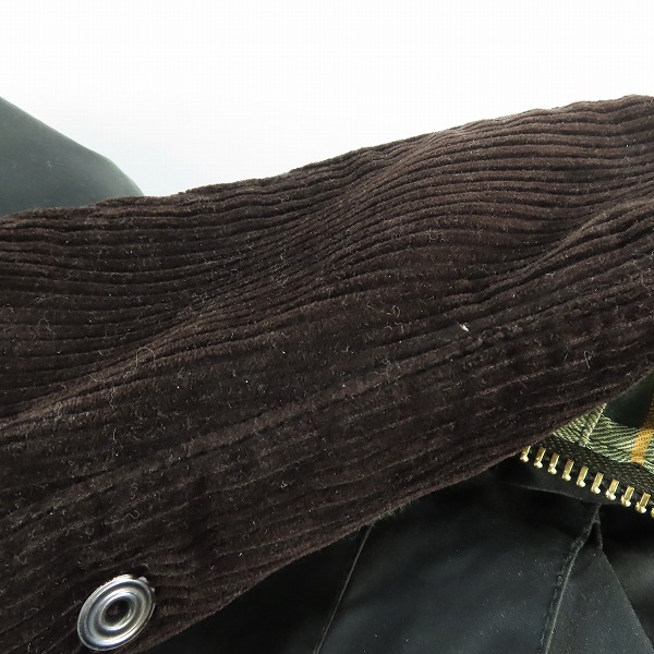 実際に弊社で買取させて頂いたBarbour/バブアー 21AW BEDALE SL オイルドジャケット 2102051/38の画像 8枚目