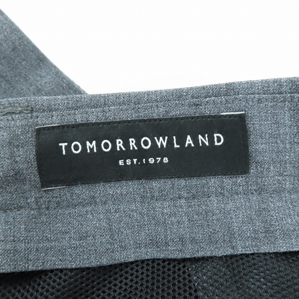 実際に弊社で買取させて頂いたTOMORROWLAND/トゥモローランド ストレッチトロピカルイージースラックス グレー 63-04-02-04203/Sの画像 3枚目