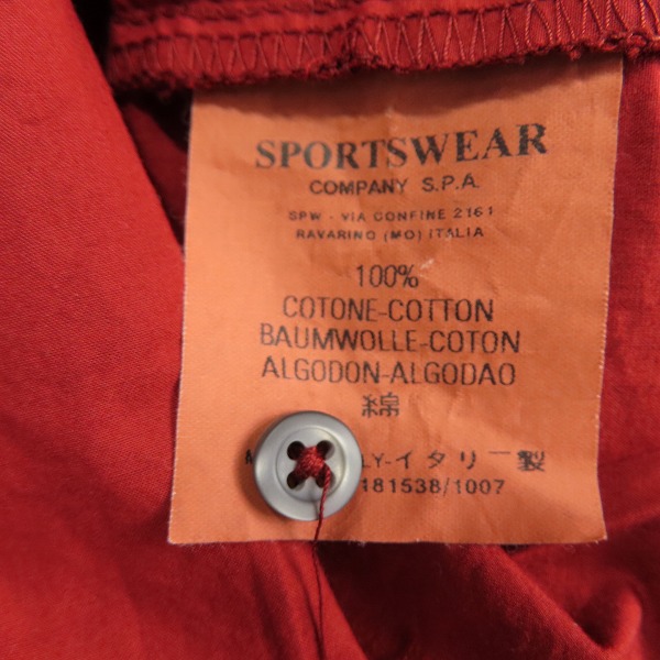 実際に弊社で買取させて頂いたC.P.COMPANY/シーピーカンパニー 長袖ハーフボタンシャツ 36181538/4の画像 5枚目