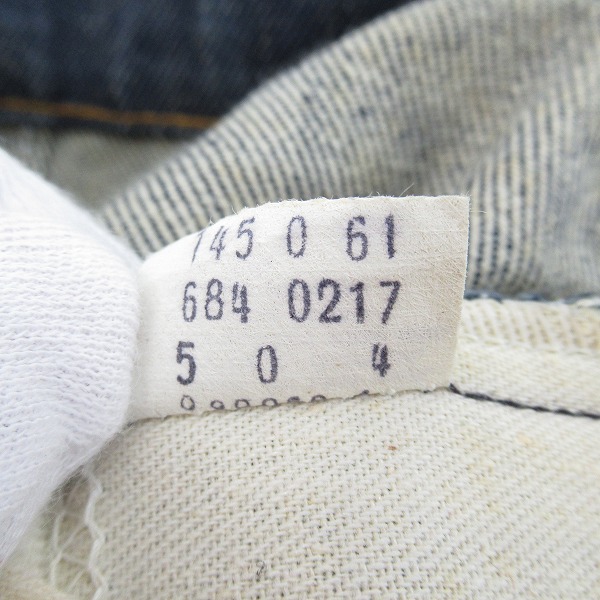 実際に弊社で買取させて頂いたLevi's/リーバイス 刻印4 オレンジタブ ビッグベルボトム 684-0217/28の画像 4枚目