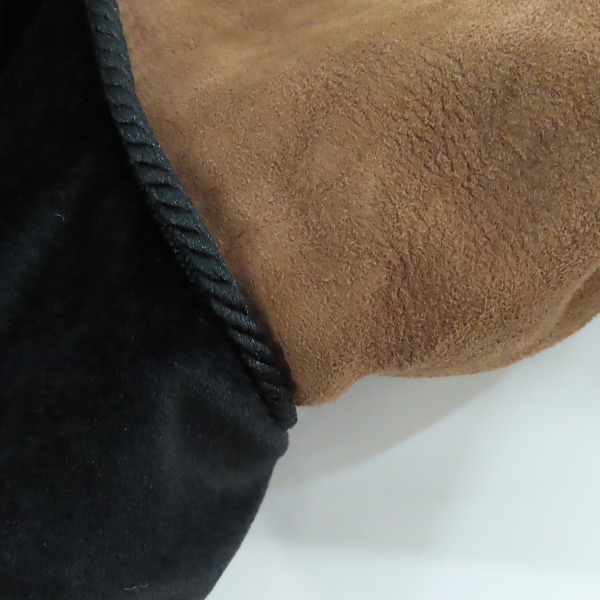 実際に弊社で買取させて頂いたglamb/グラム 羊革レザー ベロア切り替えジャケット/1　の画像 6枚目