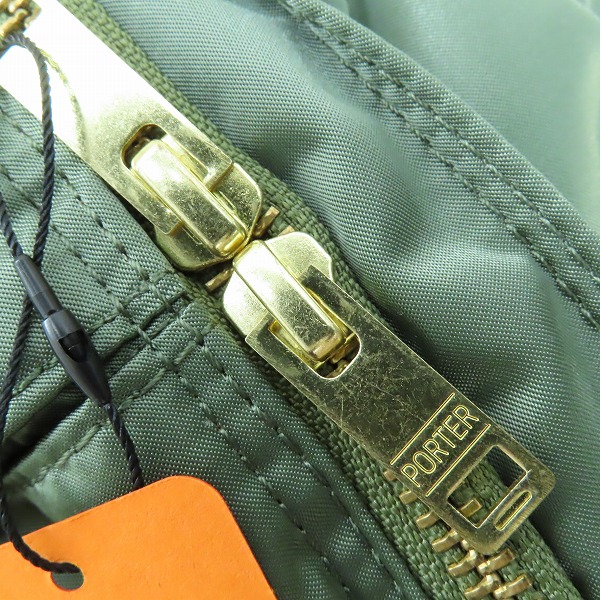 実際に弊社で買取させて頂いた(1)【未使用】PORTER/ポーター TANKER/タンカー WAIST BAG ウエストバッグ セージグリーン 622-76629の画像 6枚目