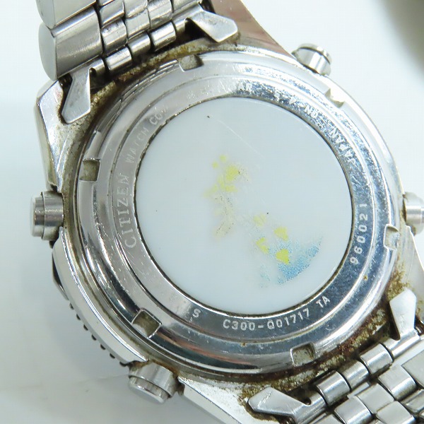 実際に弊社で買取させて頂いたCITIZEN/シチズン プロマスター ナビホーク ブルーインパルス 腕時計 クォーツ C300-001717【動作未確認】の画像 4枚目