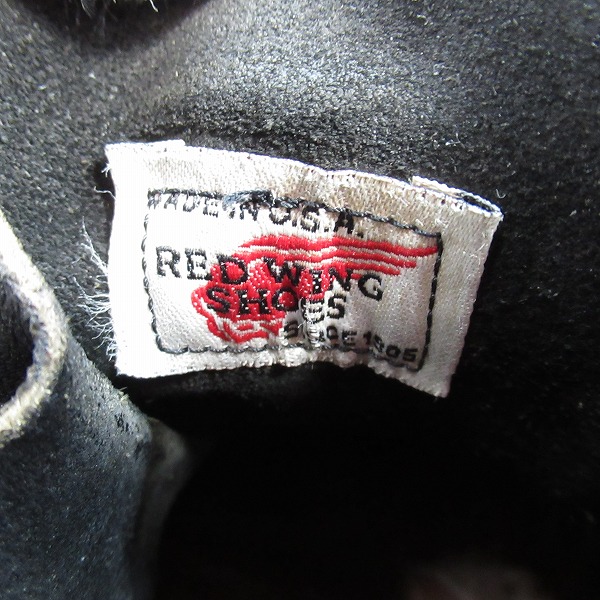 実際に弊社で買取させて頂いたRED WING/レッドウィング 8179 刺繍羽タグ アイリッシュセッター ブーツ 6.5の画像 5枚目